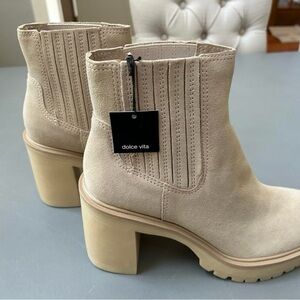 Dolce Vita Boot Womens 8.5 Tan Dune Caster H20 Waterproof Leather Boots NWT
